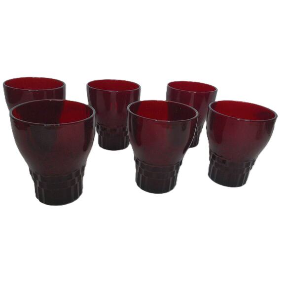 Anchor Hocking Other - Vintage Anchor Hocking Royal Ruby Windsor Juice Glasses Set of 6